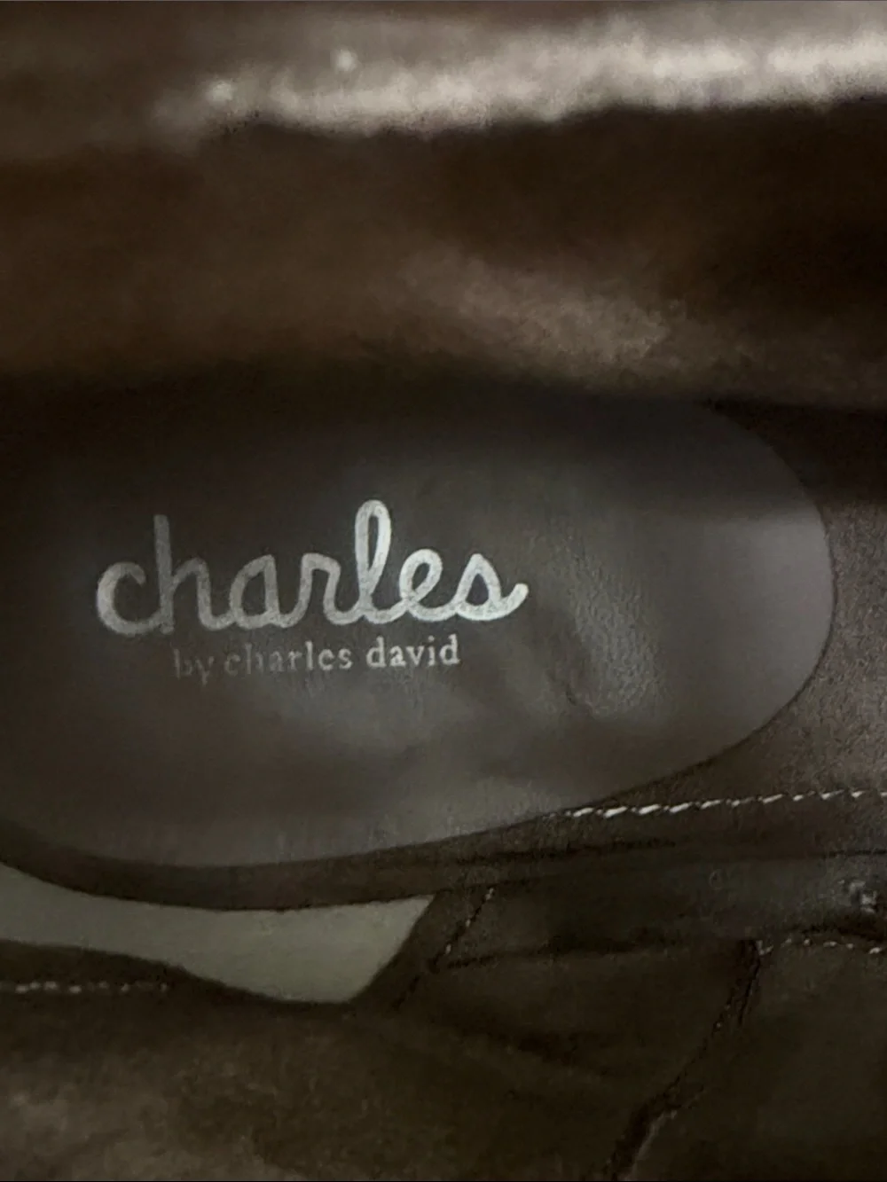Charles By Charles David Taupe Suede Pointed Ankle Booties with Side Zip